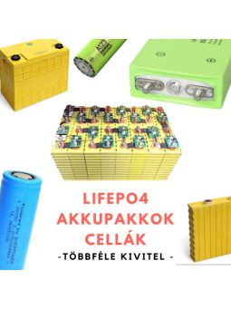 LiFePO4 - LTO - AKKUPAKKOK / CELLÁK